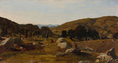 Landschaft bei Chiusi, Toskana, 1841 von Alexandre Desgoffe
