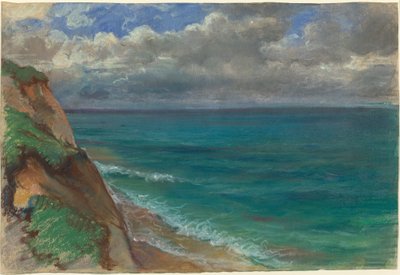 Blick auf das Meer, Normandie von Alexandre Desgoffe