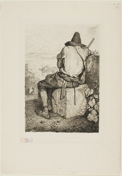 Der Schweinehirt von Alexandre Gabriel Decamps