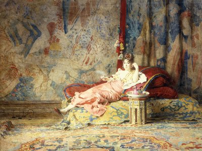 Haremschönheit, 1876 von Alexandre Louis Leloir