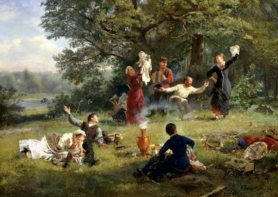 Sonntag, 1884 von Alexei Ivanovich Korzukhin
