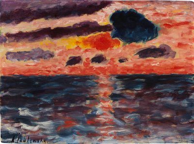 Sonnenuntergang, Borkum, 1928 von Alexei Javlensky von