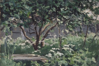 Eine Ecke des Gartens von Alexei Steipanovitch Stepanov