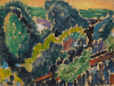 Landschaft am Genfersee, um 1914 von Alexej von Jawlensky