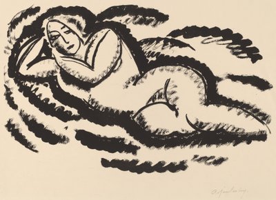 Liegender Akt von Alexej von Jawlensky