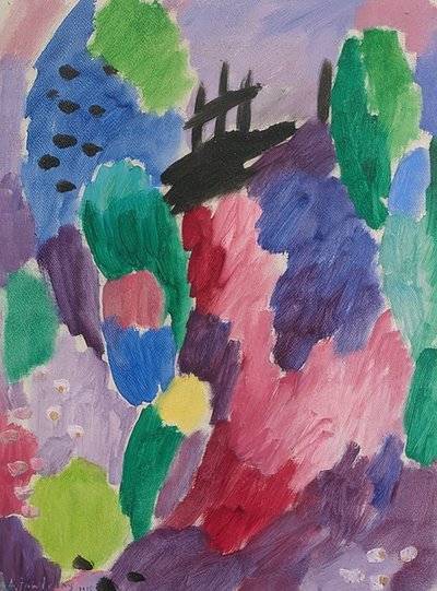 Roter Weg, St. Prex von Alexej von Jawlensky
