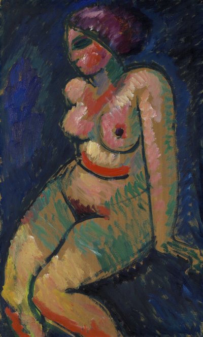 Sitzender weiblicher Akt von Alexej von Jawlensky