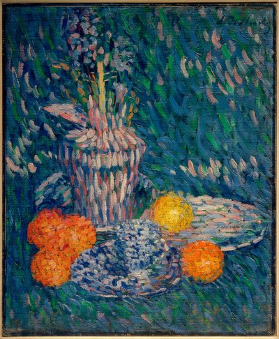 Stillleben mit Hyazinthe und Orangen von Alexej von Jawlensky