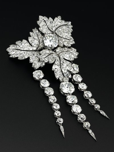 "Feuilles de Groseillier" Brosche, ca. 1855 von Alfred Bapst