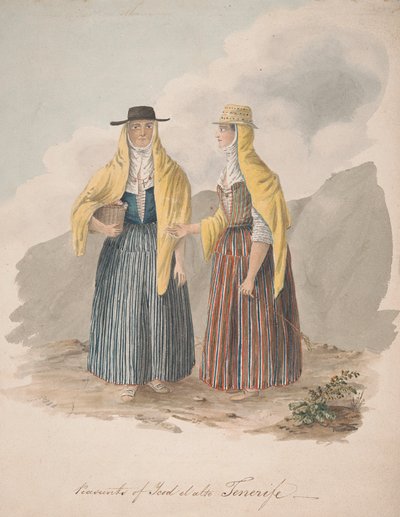 Bauern von Ycod el alto, Teneriffa von Alfred Diston