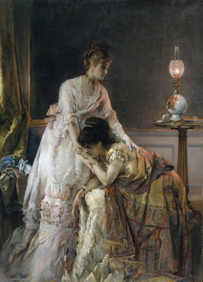 Nach dem Ball von Alfred Emile Stevens