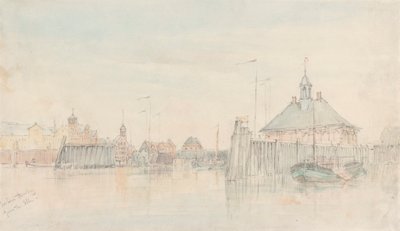 Hafen, Hamburg von der Elbe von Alfred Gomersal Vickers