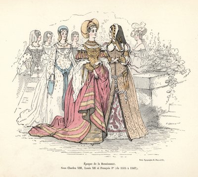 Französische Frauenkostüme der Renaissance von Alfred Grevin