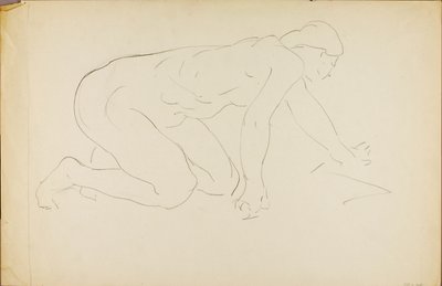 Kriechender Akt von Alfred H. Maurer