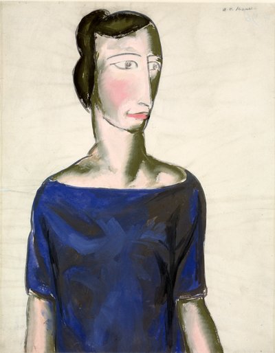 Porträt eines Mädchens von Alfred H. Maurer