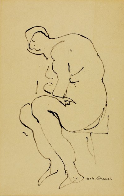 Sitzender Akt von Alfred H. Maurer