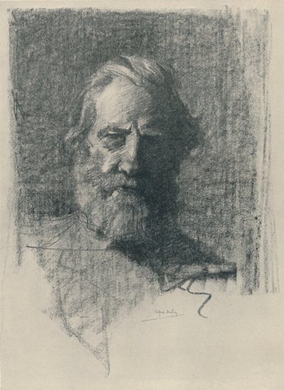 Ein Porträtstudie, 1919 von Alfred Hartley