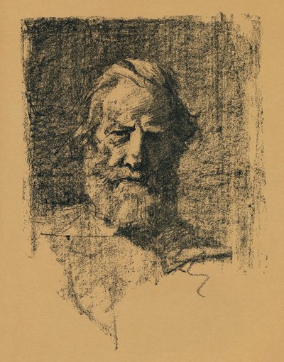 Porträtskizze, um 1895, 1896 von Alfred Hartley