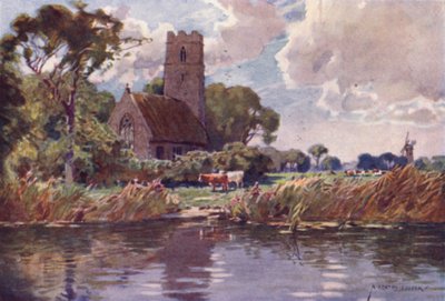 Irstead Kirche, Norfolk von Alfred Heaton Cooper