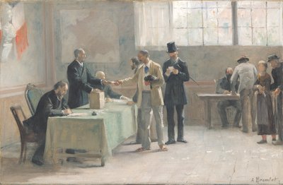 Das allgemeine Wahlrecht, 1888 von Alfred Henri Bramtot