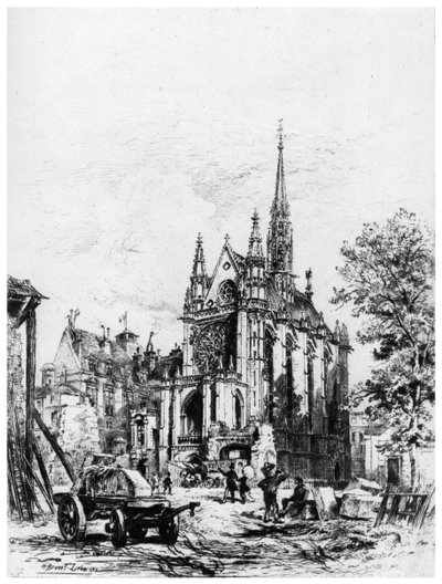 La Sainte-Chapelle, ca. 1865-1935, 1924 von Alfred Louis Brunet Debaines