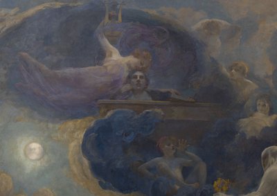 Poesie - Drama (Seitenplafond) von Alfred Roll
