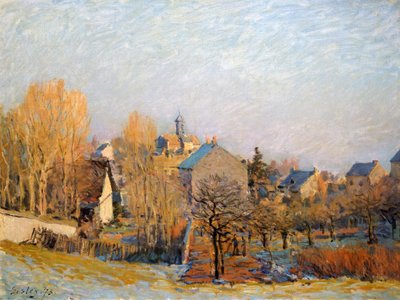 Frost in Louveciennes von Alfred Sisley