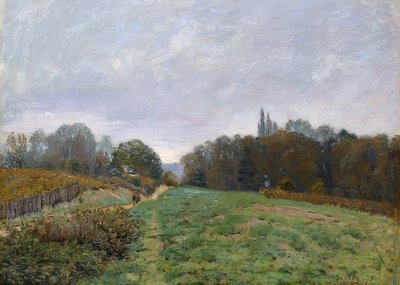 Landschaft bei Louveciennes von Alfred Sisley