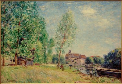 Moret - die Werft in Matrat von Alfred Sisley