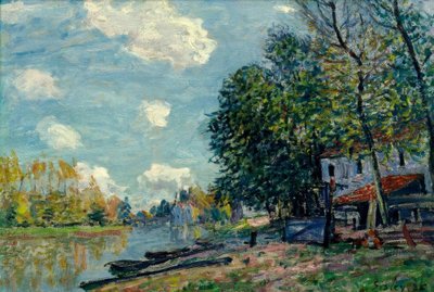 Moret – Ufer des Loing von Alfred Sisley