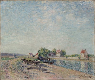 Saint-Mammès, Loing-Kanal, 1885 von Alfred Sisley