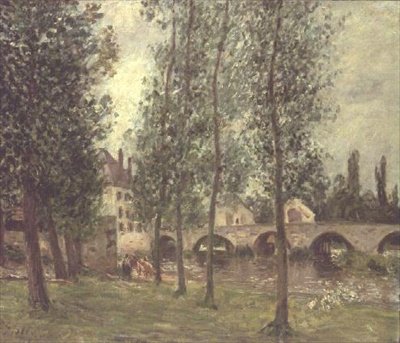 Die Brücke bei Moret von Alfred Sisley
