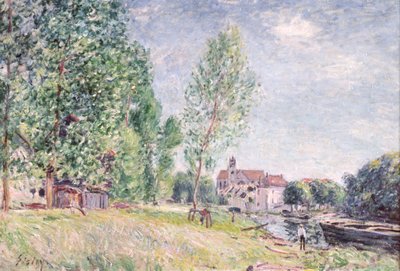 Der Bauhof in Matrat, Moret-sur-Loing von Alfred Sisley