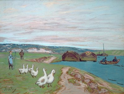 Das Gänsemädchen von Alfred Sisley