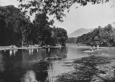 Fluss bei Ratnapura, um 1890, 1910 von Alfred William Amandus Plate