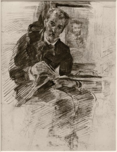 Lesender Mann von Alfred William Finch