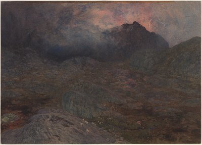 Cwm Trifaen, um 1857 von Alfred William Hunt