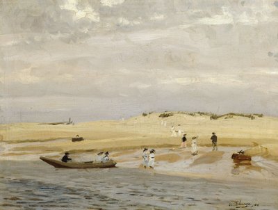 Figuren am Strand von Algernon Mayow Talmage