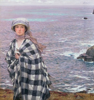 Das karierte Tuch, 1915 von Algernon Mayow Talmage
