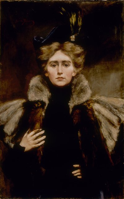 Natalie im Pelzumhang von Alice Pike Barney