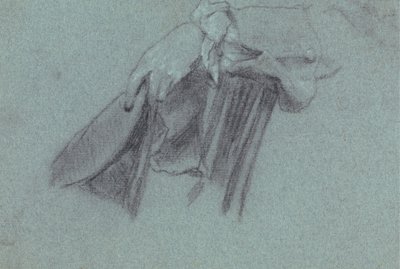 Studie einer Hand, die einen Hut hält von Allan Ramsay