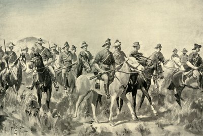 Australische Buschmänner auf dem Marsch, 1901 von Allan Stewart