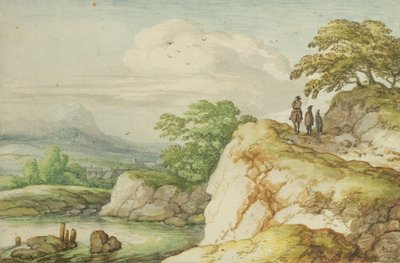 Wanderer in den Highlands, ca. 1655 von Allart van Everdingen