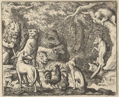 Renard bittet um Beichte, 1650-75 von Allart van Everdingen