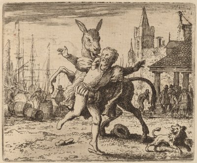 Der Esel und der Hund von Allart van Everdingen
