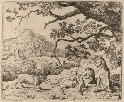 Der Dachs als Bote von Allart van Everdingen
