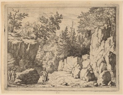Die Inschrift auf dem Felsen von Allart van Everdingen
