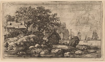 Zwei leere Boote von Allart van Everdingen