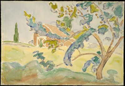 Baum und Scheune von Allen Tucker