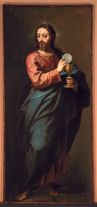 Christus segnet die Hostie, ca. 1635 von Alonso Cano